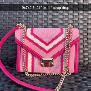 Stylish Pink and White Women's Bag